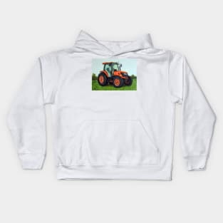 Orange Tractor Kids Hoodie